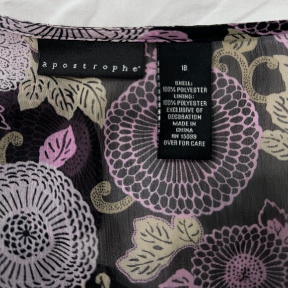 Apostrophe Women's Top Blouse, Size 18 - Picture 7 of 14